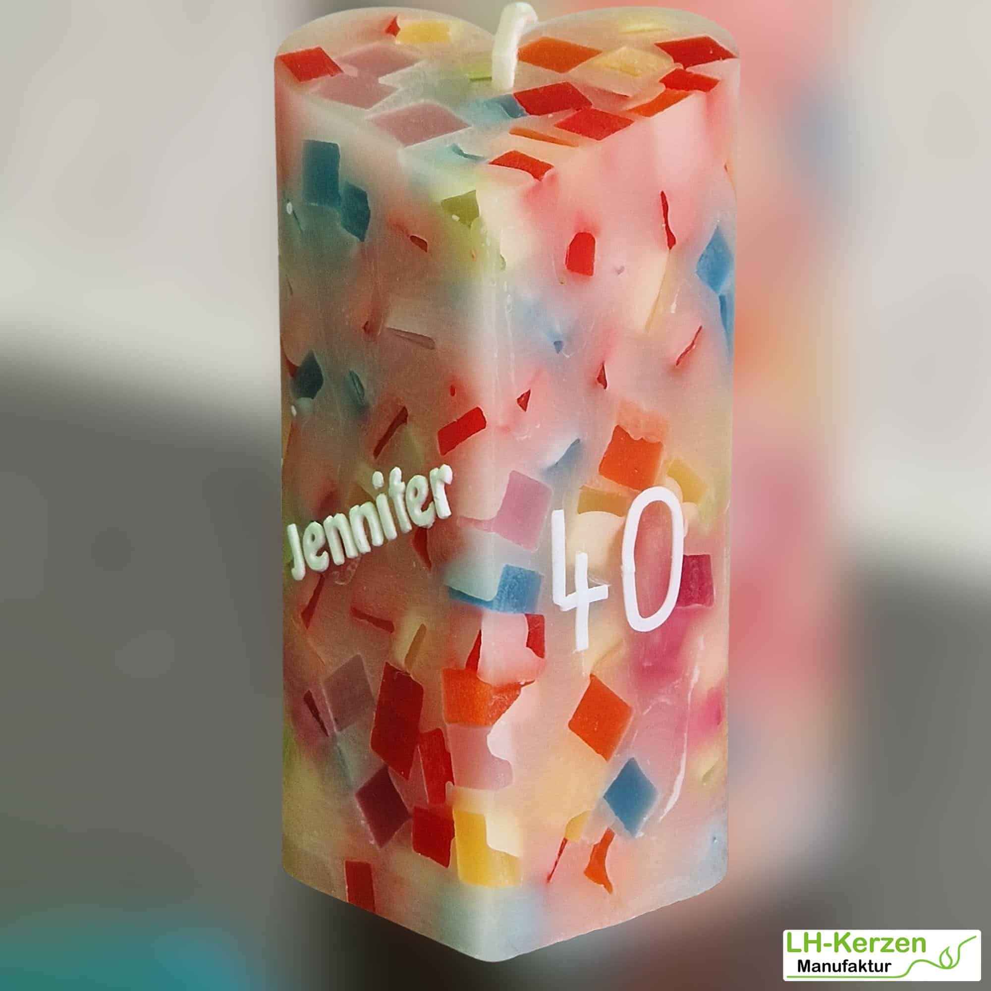 Kerzenbeschriftung Beschriftete Kerze